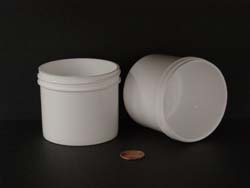  4 oz.   70 400 White  Regular Wall  Plastic   Jar