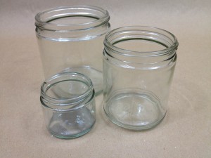 Straight Sided Glass Jars