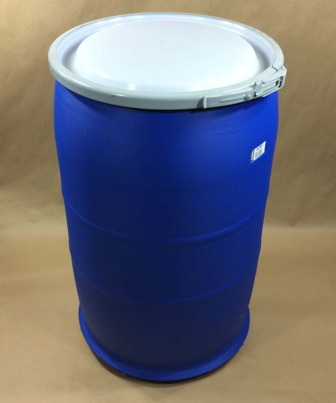 30 Gallon Plastic Drums Yankee Containers Drums Pails Cans   30 Gallon OH Open Head Plastic Drum With Locking Ring 668x800 