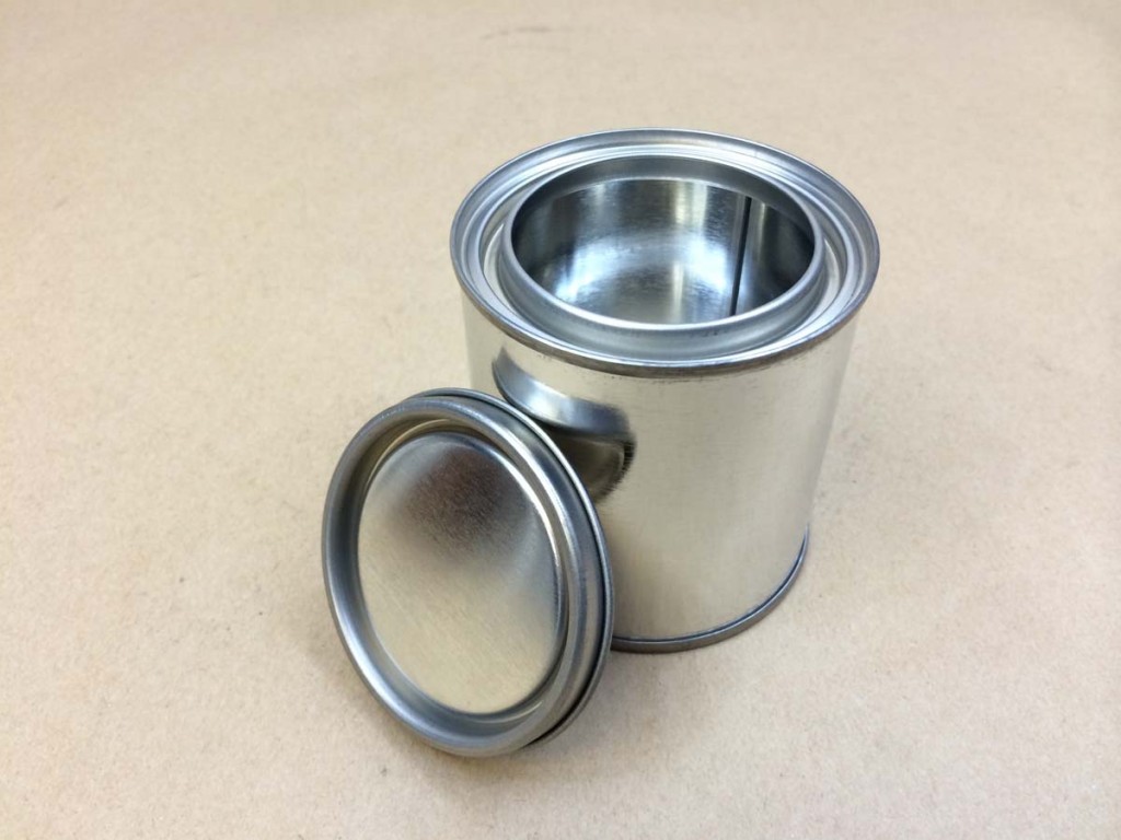 Empty Quart Paint Cans - Tin, Epoxy Lined